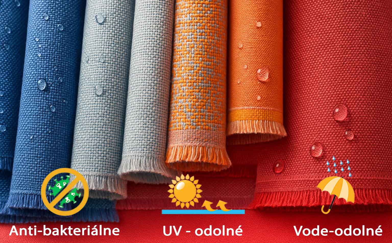 Exteriérové sedenie na terasu – poťahy a sedáky odolné voči počasiu
